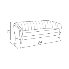 ТРИМЕСТНО КАНАПЕ GRETA - ЧЕРЕН РО_3