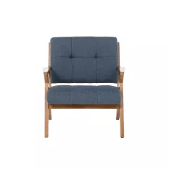 КРЕСЛО LUCAS - ОРЕХ - СИН_1