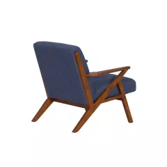 КРЕСЛО MAURO - ОРЕХ - СИН_4