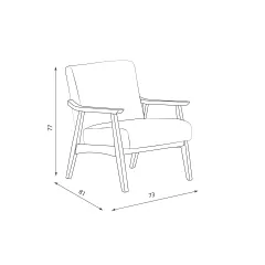 КРЕСЛО MAURO - ОРЕХ - СИВ_5