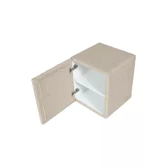 НОЩНО ШКАФЧЕ ЗА СПАЛНЯ COMFORT ЛЯВО - КРЕМ 04_3