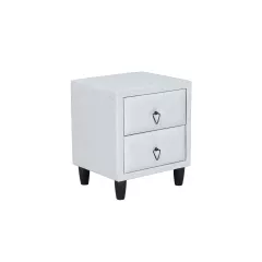 НОЩНО ШКАФЧЕ ЗА СПАЛНЯ GRASSE - СИВ 102_0