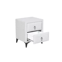 НОЩНО ШКАФЧЕ ЗА СПАЛНЯ KOLAJEN LINEN - СИВ 02_3