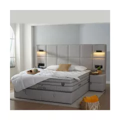 ТАПИЦИРАНА СПАЛНЯ С МАТРАК COMFORT - СИВ 02_4