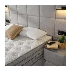 ТАПИЦИРАНА СПАЛНЯ С МАТРАК COMFORT - СИВ 02_5