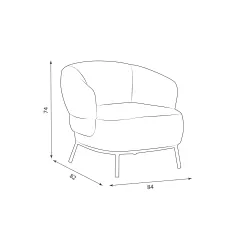 КРЕСЛО AURORA - БЕЖОВ WA_5