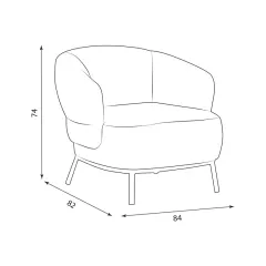 КРЕСЛО AURORA - КАМЪК ВЕ_5
