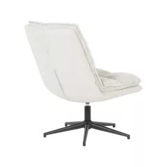 КРЕСЛО С ТАБУРЕТКА JANET - КРЕМ_5