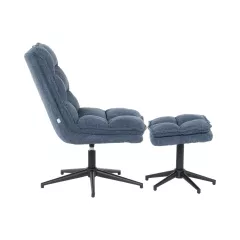 КРЕСЛО С ТАБУРЕТКА JANET - СИНЬО_6