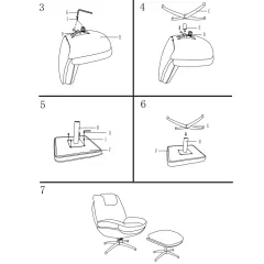 КРЕСЛО С ТАБУРЕТКА PORTO - ОХРА_8