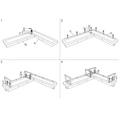 КУХНЕНСКИ ЪГЪЛ HANAM - ТЪМНОСИВ R 16_4