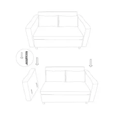 РАЗТЕГАТЕЛЕН ДИВАН - ДВОЙКА ELIO - СИВ_12