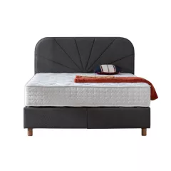 ТАПИЦИРАНА СПАЛНЯ С МАТРАК DELUX PREMIUM - АНТРАЦИТ_2