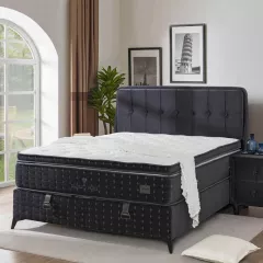 ТАПИЦИРАНА СПАЛНЯ С МАТРАК DIAMOND PRIME - АНТРАЦИТ 14_1