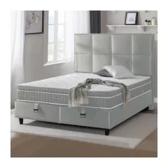 ТАПИЦИРАНА СПАЛНЯ С МАТРАК MAGNUM - БЕЖОВ 19_1