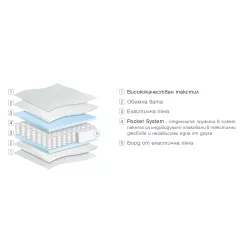 ДВУЛИЦЕВ МАТРАК PARADISE DIPLOMAT DE LUX 120/200 СМ_1