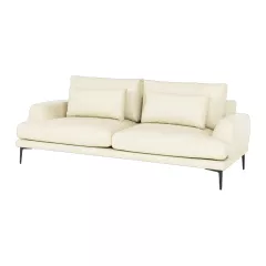 КОЖЕН ДИВАН - ТРОЙКА GRATEN LUX - КРЕМ_2