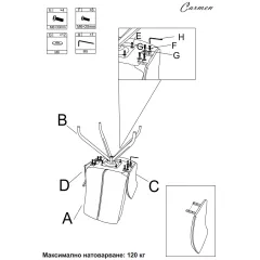 ТРАПЕЗЕН СТОЛ MARLOW - ТЪМНОЗЕЛЕН BF 2_6