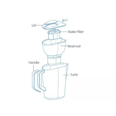 ФИЛТЪРНА КАНА ЗА ВОДА 3.5Л., HIDROTEK  МОДЕЛ  JS-01_3