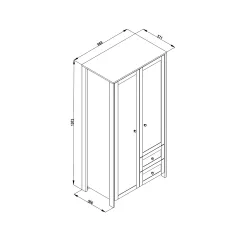 ДВУКРИЛЕН ДЕТСКИ ГАРДЕРОБ OSLO_3