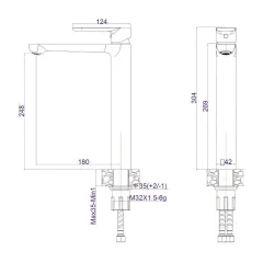 СМЕСИТЕЛ ЗА УМИВАЛНИК - 111321C_1