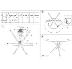 ТРАПЕЗНА МАСА FLORI - БЯЛА_7