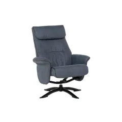 КРЕСЛО С ТАБУРЕТКА EMA - СИНЬО_1