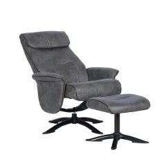 КРЕСЛО С ТАБУРЕТКА ЕМА - СИВ_4