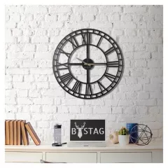 ДЕКОРАТИВЕН СТЕНЕН ЧАСОВНИК МЕТАЛ 70/70 СМ_0