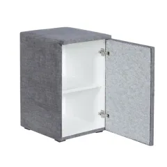 НОЩНО ШКАФЧЕ ЗА СПАЛНЯ PUZZLE - СИВ 16_3