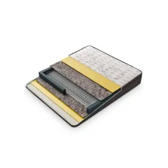 ТАПИЦИРАНА СПАЛНЯ С МАТРАК COMO 160 X 200 - СРЕБЪРЕН AN_4