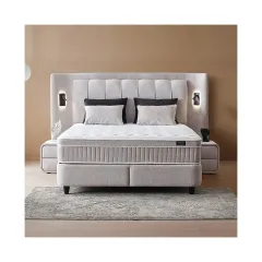 ТАПИЦИРАНА СПАЛНЯ С МАТРАК JULIE 160 X 200 - ПЕРЛА SY_0