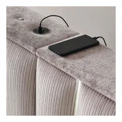 ТАПИЦИРАНА СПАЛНЯ С МАТРАК MOONLIGHT 160 X 200 - БЕЖОВ 03_4