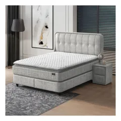 ТАПИЦИРАНА СПАЛНЯ С МАТРАК PICASSO 160 X 200 - БЕЖОВ 262_3