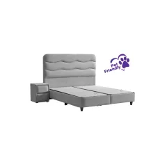 ТАПИЦИРАНА СПАЛНЯ С МАТРАК WAVE 160 X 200 - СЛОНОВА КОСТ 25_1