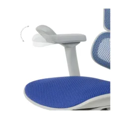 ЕРГОНОМИЧЕН ОФИС СТОЛ ERGOHUMAN ELITE 2 - СИВА РАМКА - СИН_11