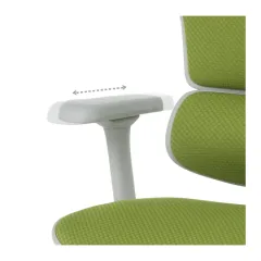 ЕРГОНОМИЧЕН ОФИС СТОЛ ERGOHUMAN ELITE 2 - ЗЕЛЕН - TEX/TEX - СИВА РАМКА_13