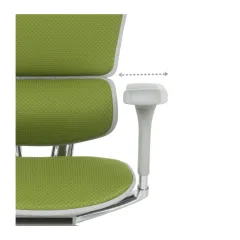 ЕРГОНОМИЧЕН ОФИС СТОЛ ERGOHUMAN ELITE 2 - ЗЕЛЕН - TEX/TEX - СИВА РАМКА_15