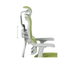 ЕРГОНОМИЧЕН ОФИС СТОЛ ERGOHUMAN ELITE 2 - ЗЕЛЕН - TEX/TEX - СИВА РАМКА_6