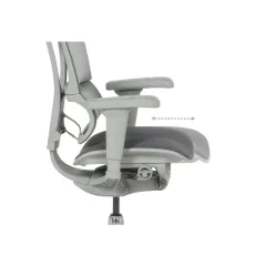 ЕРГОНОМИЧЕН ОФИС СТОЛ ERGOHUMAN IOO ULTRA - СИВ - M/TEX - СИВА РАМКА_15