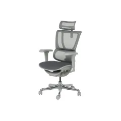 ЕРГОНОМИЧЕН ОФИС СТОЛ ERGOHUMAN IOO ULTRA - СИВ - M/TEX - СИВА РАМКА_2