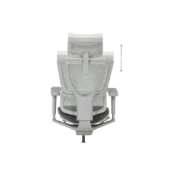 ЕРГОНОМИЧЕН ОФИС СТОЛ ERGOHUMAN IOO ULTRA - СИВ - M/TEX - СИВА РАМКА_7