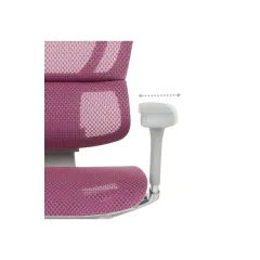 ЕРГОНОМИЧЕН СТОЛ ERGOHUMAN IOO ELITE 2 - РОЗОВ - M/M - СИВА РАМКА_15