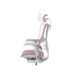 ЕРГОНОМИЧЕН СТОЛ ERGOHUMAN IOO ELITE 2 - РОЗОВ - M/M - СИВА РАМКА_7