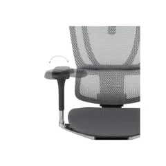 ЕРГОНОМИЧЕН СТОЛ ERGOHUMAN IOO ELITE 2 - СИВ - M/TEX - ЧЕРНА РАМКА_11