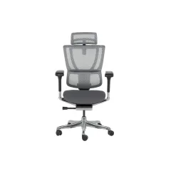 ЕРГОНОМИЧЕН СТОЛ ERGOHUMAN IOO ELITE 2 - СИВ - M/TEX - ЧЕРНА РАМКА_1