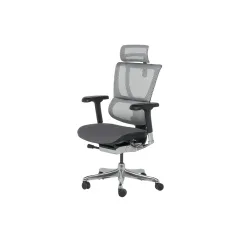 ЕРГОНОМИЧЕН СТОЛ ERGOHUMAN IOO ELITE 2 - СИВ - M/TEX - ЧЕРНА РАМКА_2