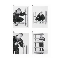 МЕТАЛЕН СТЕЛАЖ CR-1012 E - 250 ЦИНК 180*120*60_3