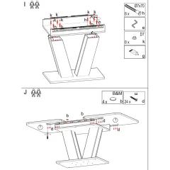 ТРАПЕЗНА МАСА ALARA - ДЪБ K_6