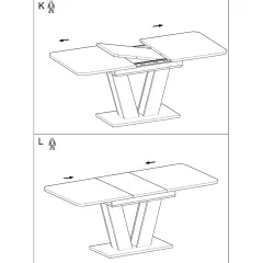 ТРАПЕЗНА МАСА ALARA - ДЪБ K_7